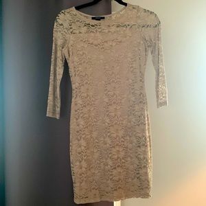 Forever 21 - Taupe colored lace dress